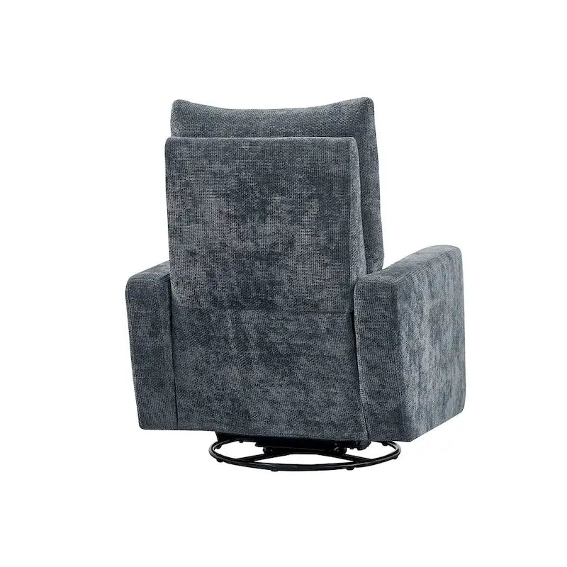 Sillón reclinable giratorio y deslizante eléctrico de 33.5W con cargador USB, juego de 2
