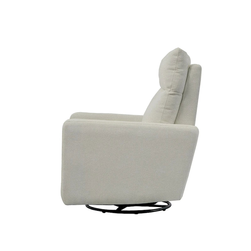 Sillón reclinable giratorio y deslizante eléctrico de 33.5W con cargador USB, juego de 2