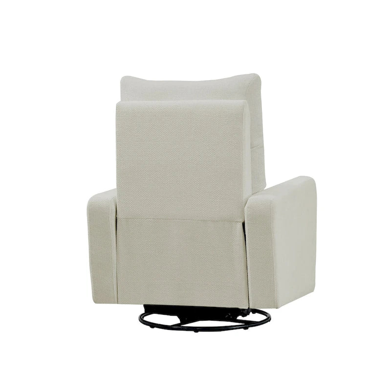 Sillón reclinable giratorio y deslizante eléctrico de 33.5W con cargador USB, juego de 2
