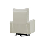 Sillón reclinable giratorio y deslizante eléctrico de 33.5W con cargador USB, juego de 2