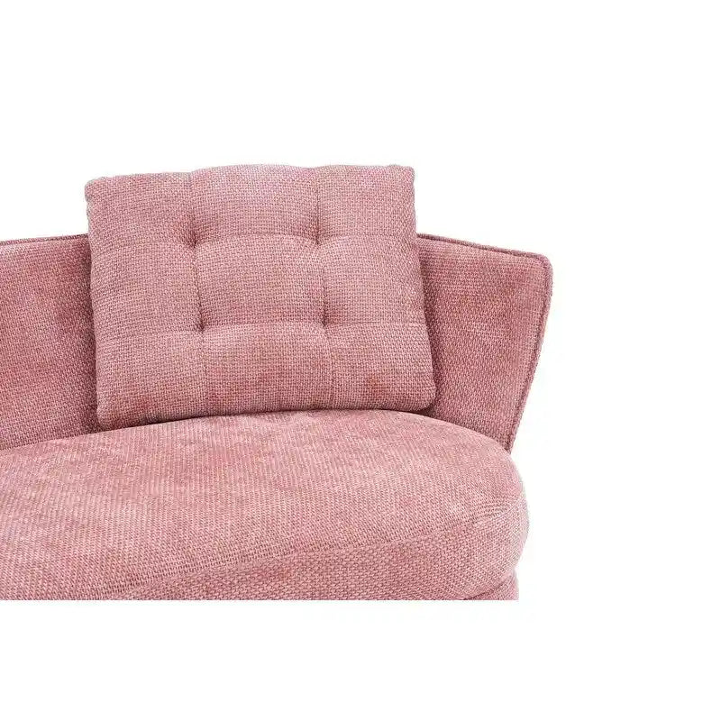 Sofá Tapizado con Patas de Metal Dorado Sofá Biplaza para Sala de Estar, Dormitorio, Apartamento, Dormitorio de Espacio Pequeño