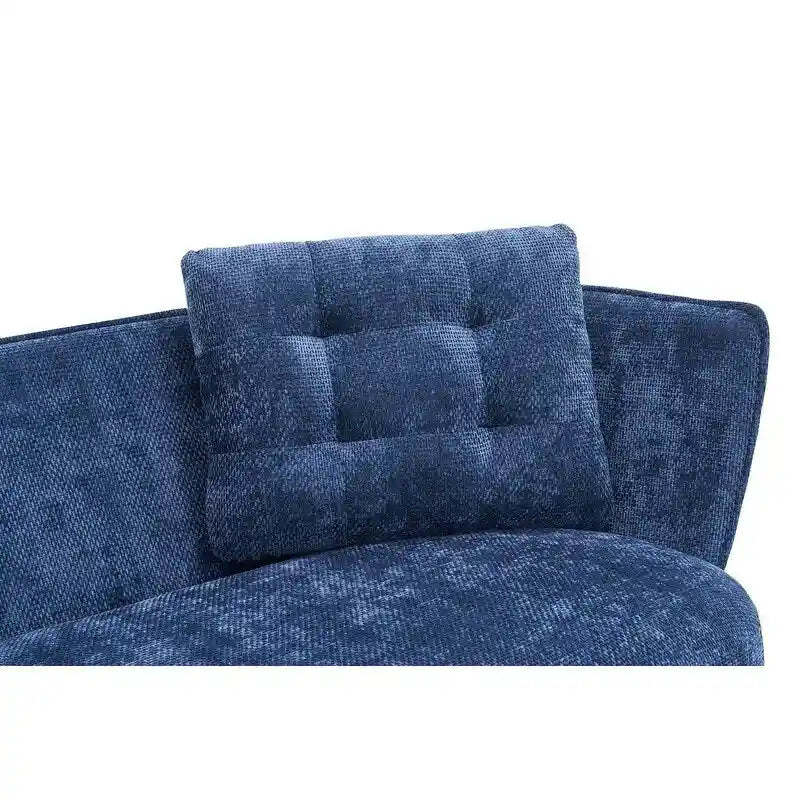 Sofá Tapizado con Patas de Metal Dorado Sofá Biplaza para Sala de Estar, Dormitorio, Apartamento, Dormitorio de Espacio Pequeño