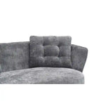 Sofá Tapizado con Patas de Metal Dorado Sofá Biplaza para Sala de Estar, Dormitorio, Apartamento, Dormitorio de Espacio Pequeño