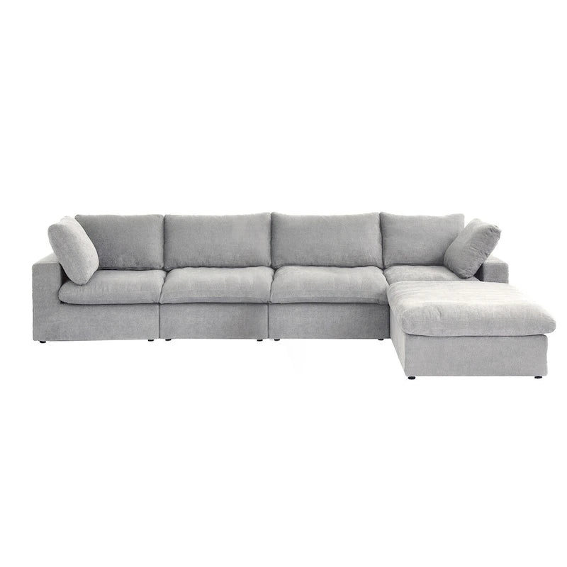 Sofá modular seccional Cloud, sofá de plumas cómodo para sala de estar