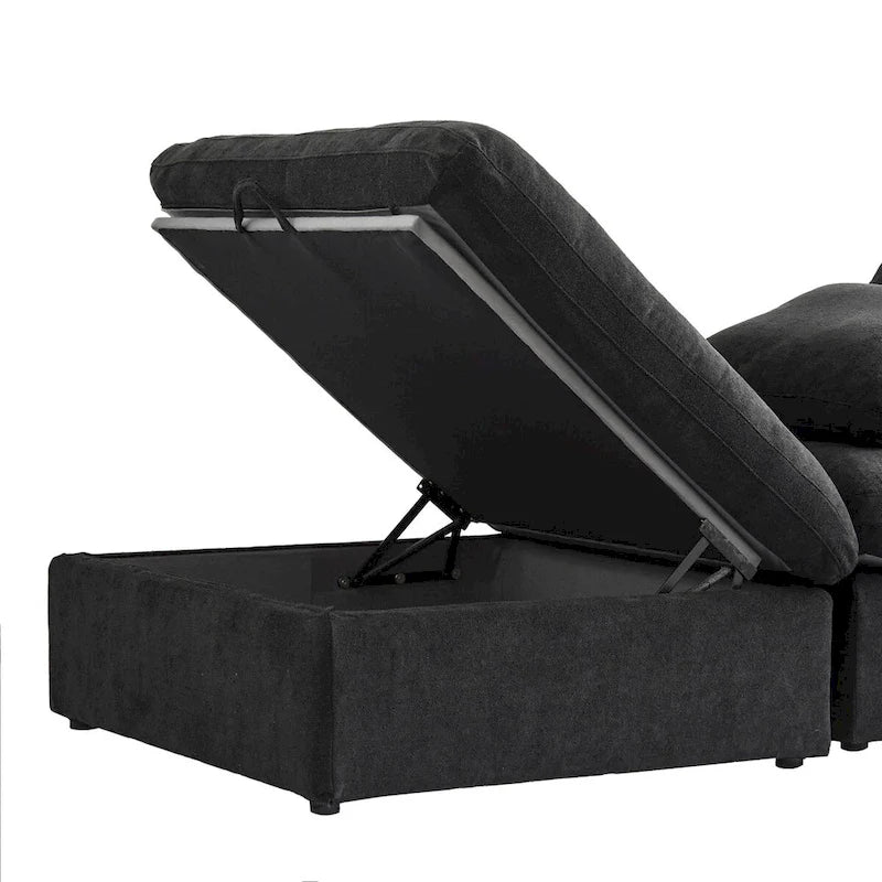 Sofá modular seccional Cloud, sofá de plumas cómodo para sala de estar