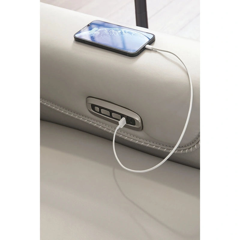Sofá reclinable eléctrico - 62W x 40D x 42H