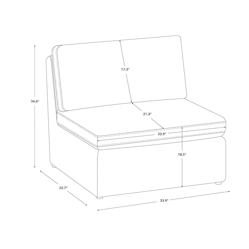 Juego de sofá seccional modular de tela de gran tamaño