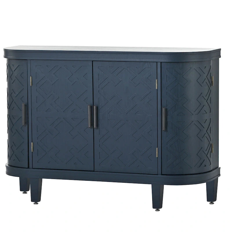 Aparador de madera con acentos y 4 puertas