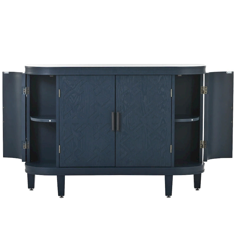 Aparador de madera con acentos y 4 puertas