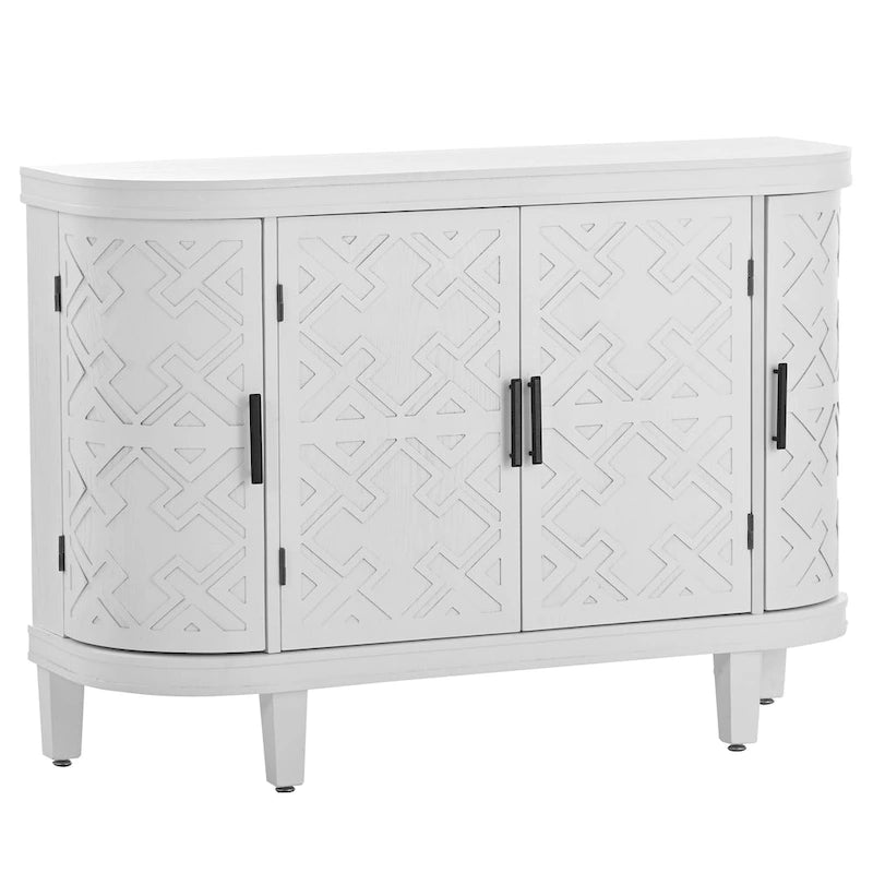 Aparador de madera con acentos y 4 puertas