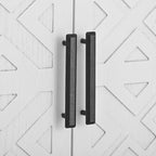 Aparador de madera con acentos y 4 puertas