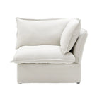 Sofá seccional moderno en forma de V de 5 plazas para sala de estar