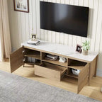 Mueble de TV moderno de 58 pulgadas, centro de entretenimiento, gabinete de TV con almacenamiento - 58 pulgadas