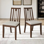 Juego de comedor de madera contemporáneo moderno de 7 piezas