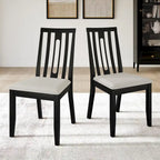 Juego de comedor de madera contemporáneo moderno de 7 piezas