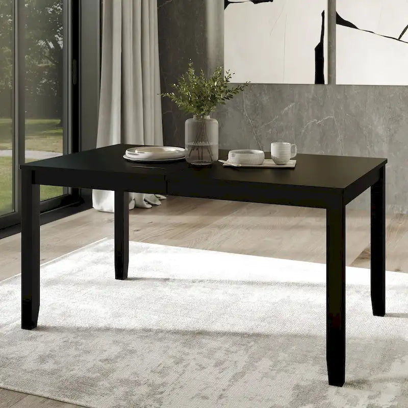 Juego de comedor de madera contemporáneo moderno de 7 piezas