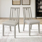 Juego de comedor de madera contemporáneo moderno de 7 piezas