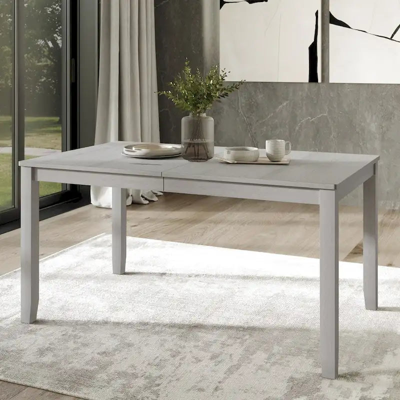 Juego de comedor de madera contemporáneo moderno de 7 piezas