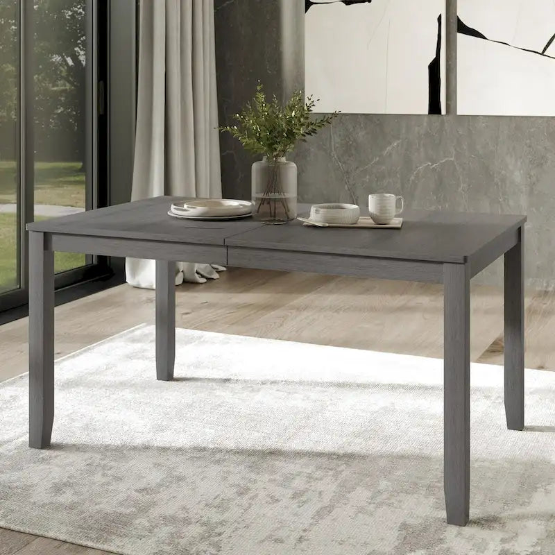 Juego de comedor de madera contemporáneo moderno de 7 piezas