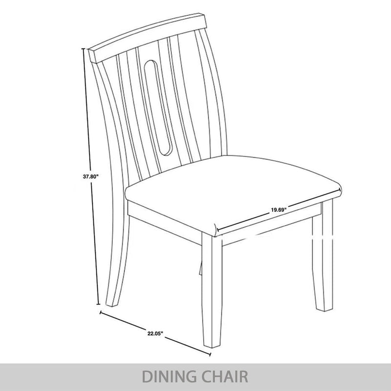 Juego de comedor de madera contemporáneo moderno de 7 piezas